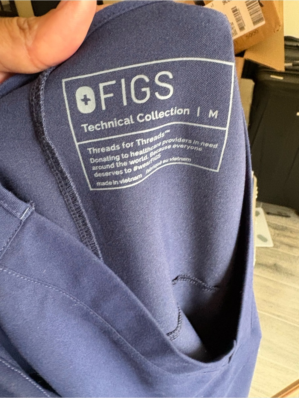 FIGS Men's Dark Navy Crewneck Pullover